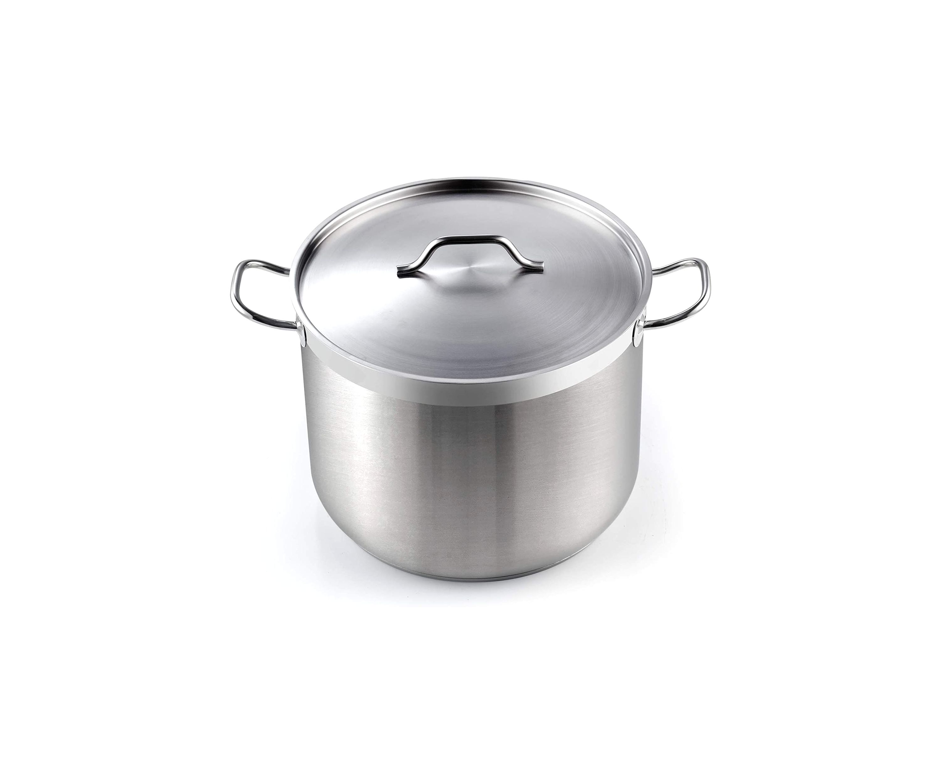 Professional Grade Lid 30 Quart Stainless Steel Stockpot