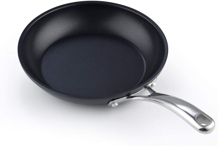 8 and 10.5-Inch Fry Saute Omelet 2 Piece Nonstick Hard Anodized Pan Set
