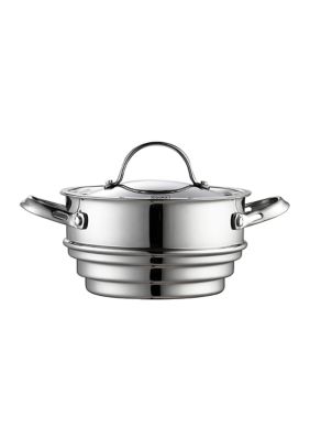 Classic 10-Piece Stainless Steel Cookware Set, Silver