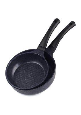Nonstick Marble coating Saute Skillet Pans 8-inch + 9.5-inch 2pc set