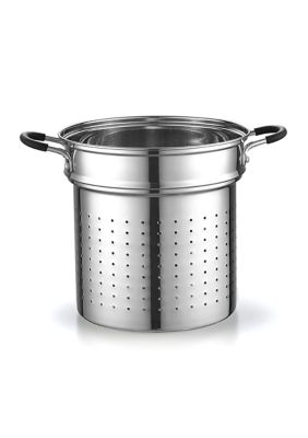 4-Piece Stainless Steel Pasta Cooker Steamer Multipots, 12 Quart