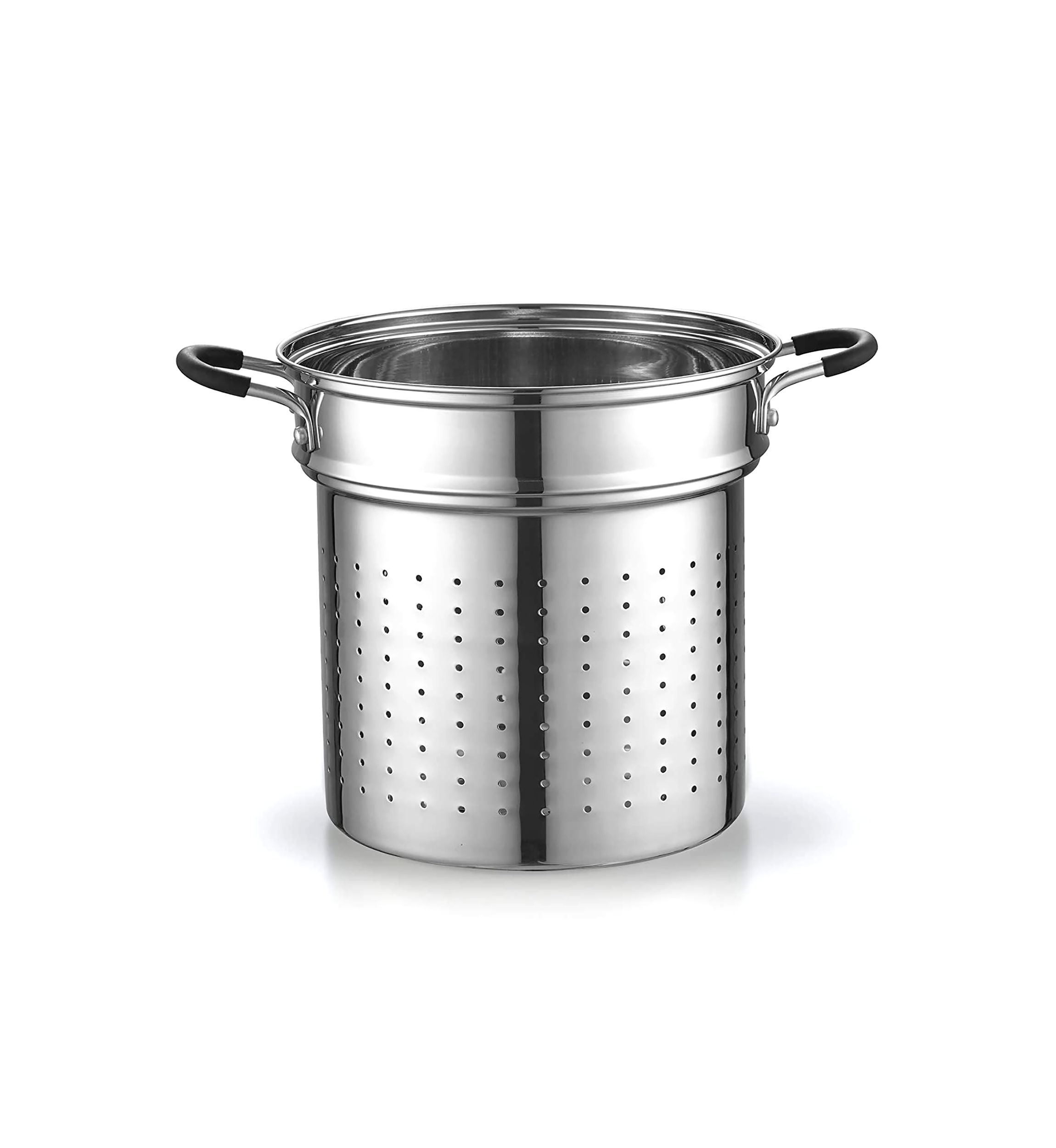 4-Piece Stainless Steel Pasta Cooker Steamer Multipots, 12 Quart