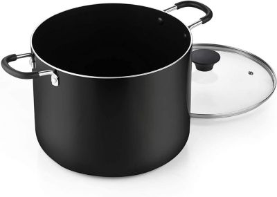 Nonstick Stockpot with Lid, 10.5 Quarts