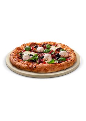 Pizza Grilling Baking Stone, 14-inch round x 5/8-inch, Cream