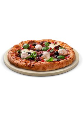 Pizza Grilling Baking Stone, 14-inch round x 5/8-inch, Cream