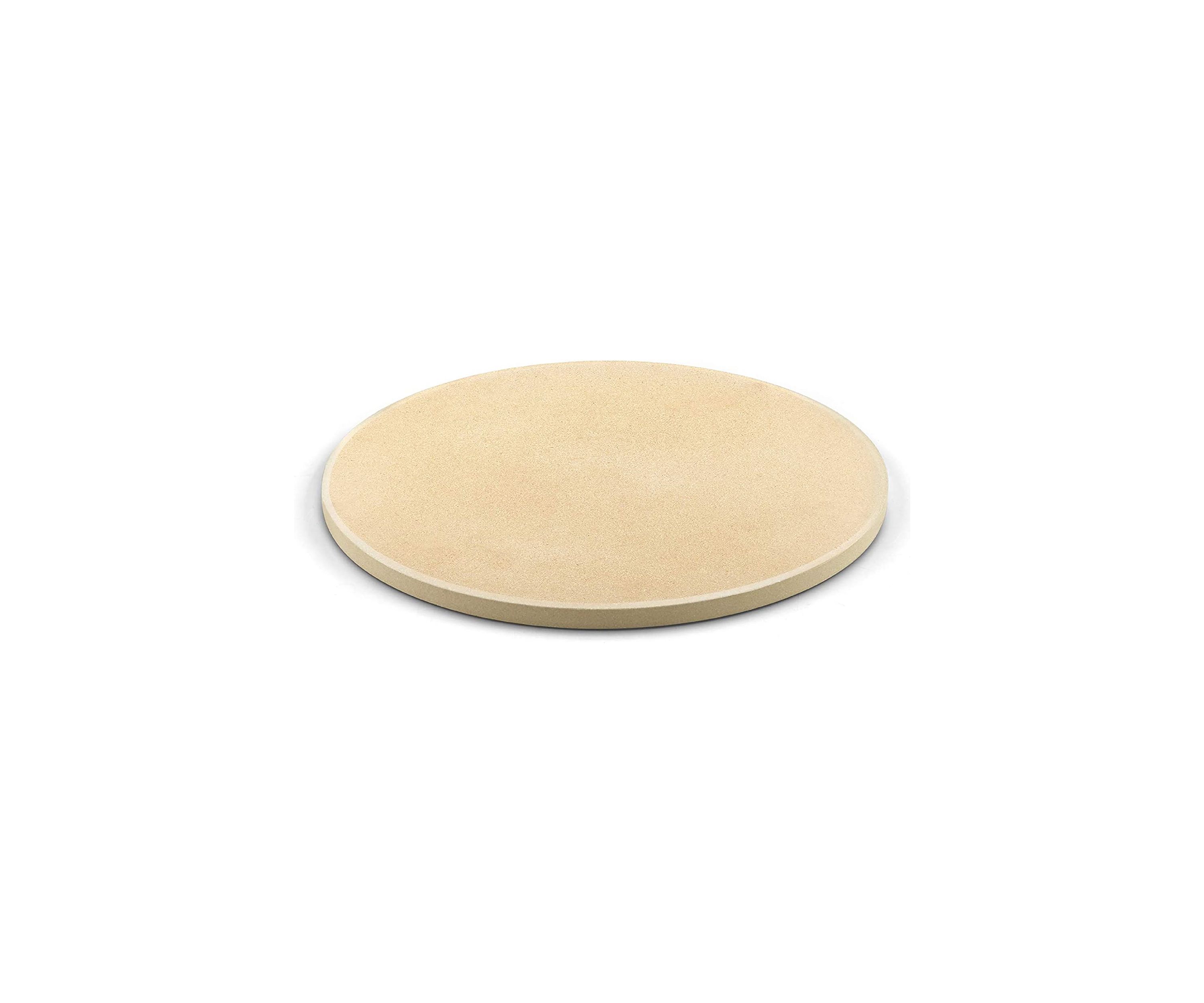 Pizza Grilling Baking Stone, 14-inch round x 5/8-inch, Cream