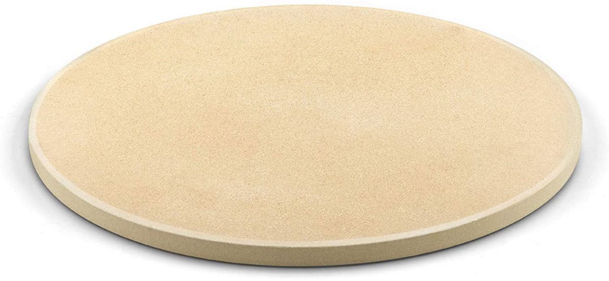 Pizza Grilling Baking Stone, 14-inch round x 5/8-inch, Cream
