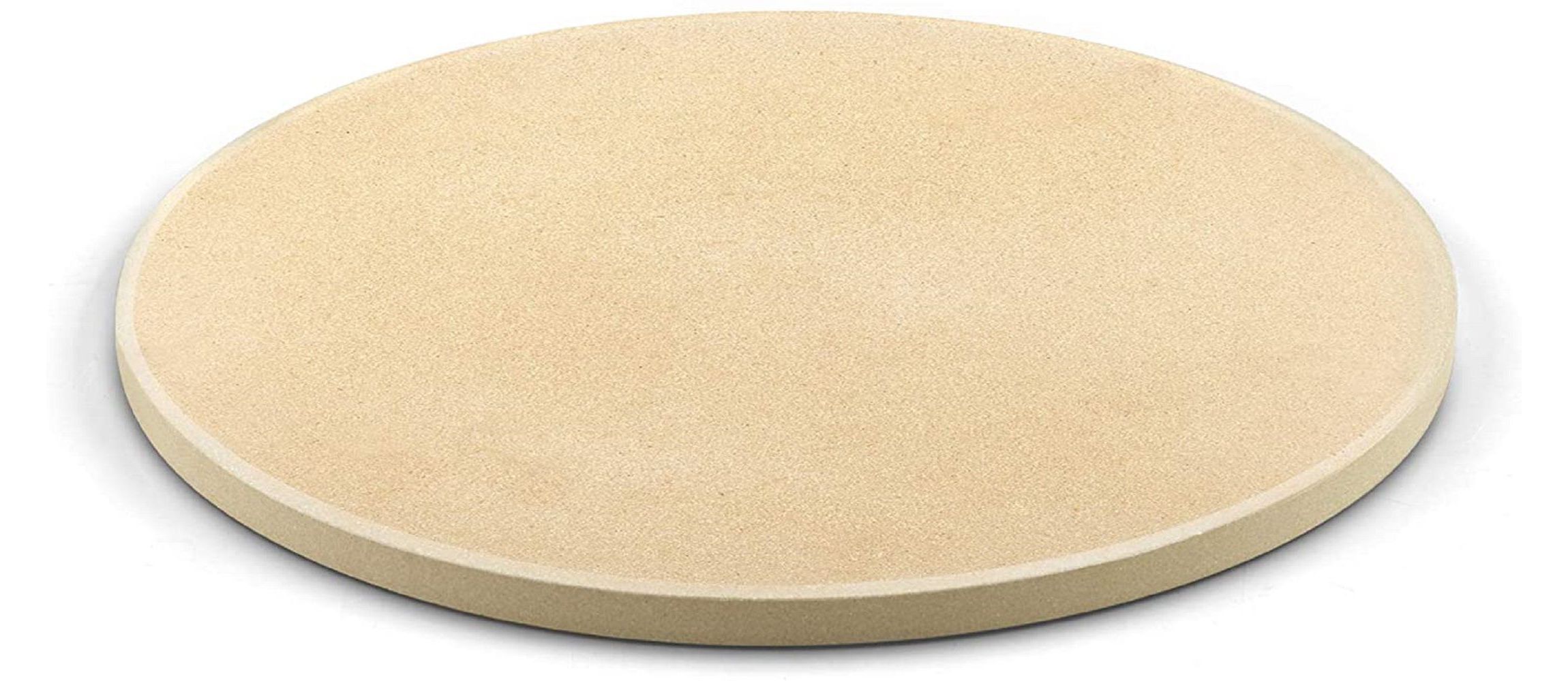 Pizza Grilling Baking Stone, 14-inch round x 5/8-inch, Cream