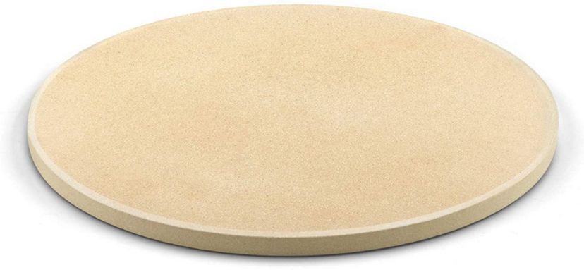 Pizza Grilling Baking Stone, 14-inch round x 5/8-inch, Cream