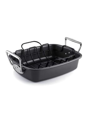 Nonstick Bakeware Roaster with Rack, 17x13-inches