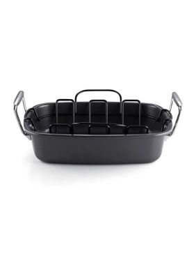 Nonstick Bakeware Roaster with Rack, 17x13-inches