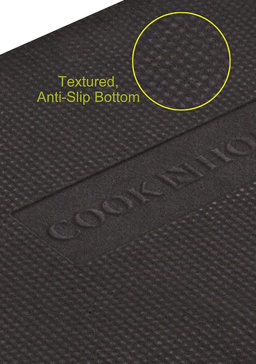 Anti-Fatigue Mat, 39X20", Faux Leather, 3/4" Thickness