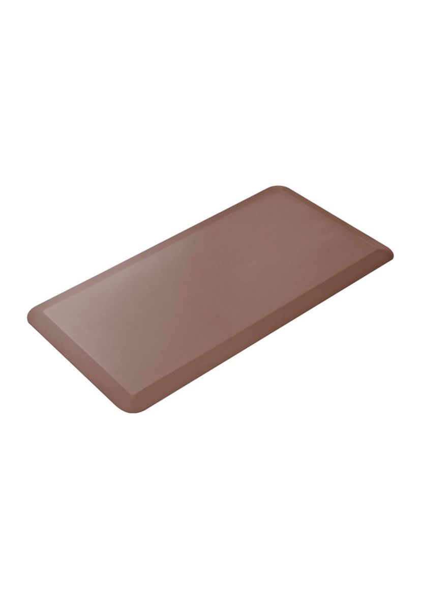 Anti-Fatigue Mat, 39X20", Faux Leather, 3/4" Thickness