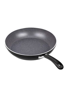 3 Pieces Frying Saute Pan Set with Non-stick Coating and Induction Compatible bottom, 8"/10"/12", Black