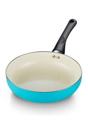 10 PC Ceramic Coating Aluminum Cookware Set, Turquoise