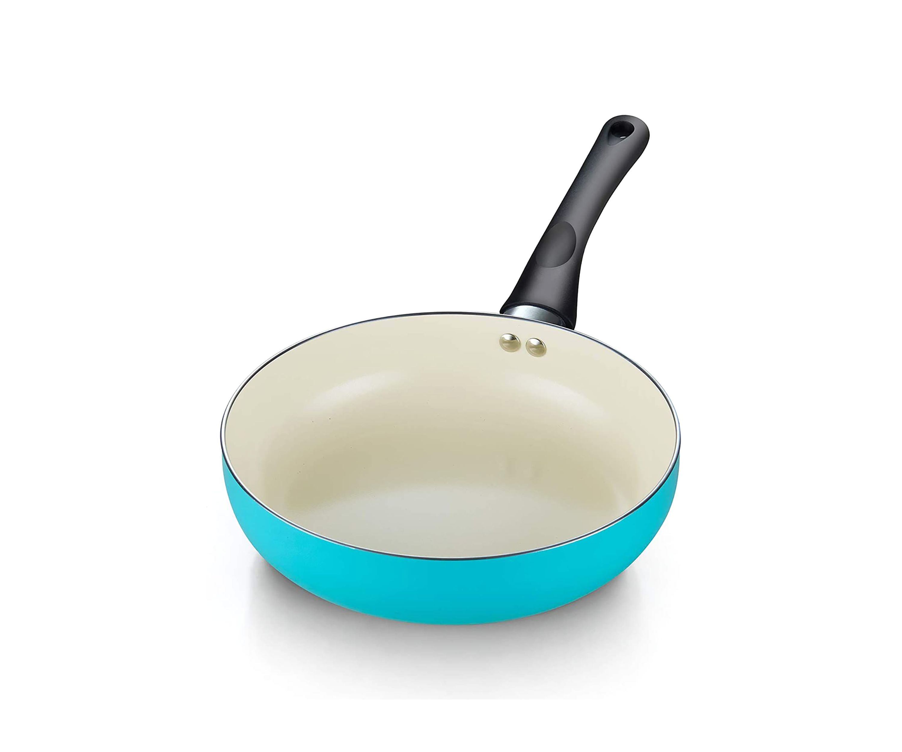 10 PC Ceramic Coating Aluminum Cookware Set, Turquoise