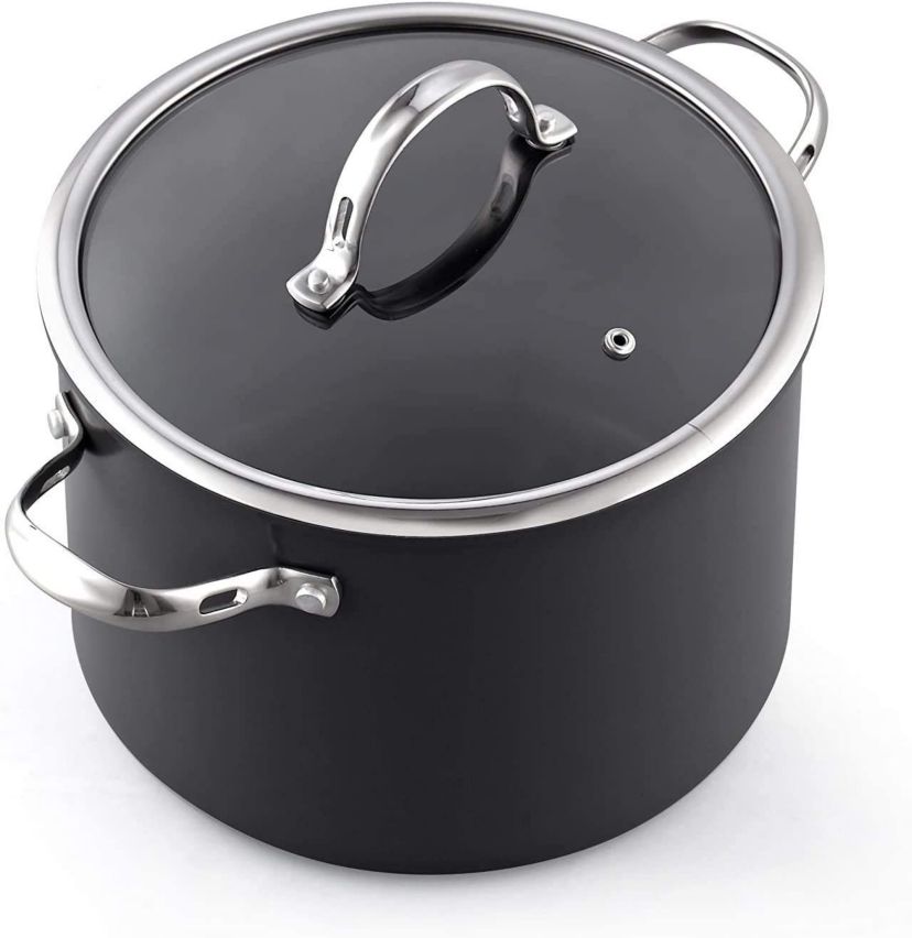 8-Piece Nonstick Hard Anodized Cookware Set