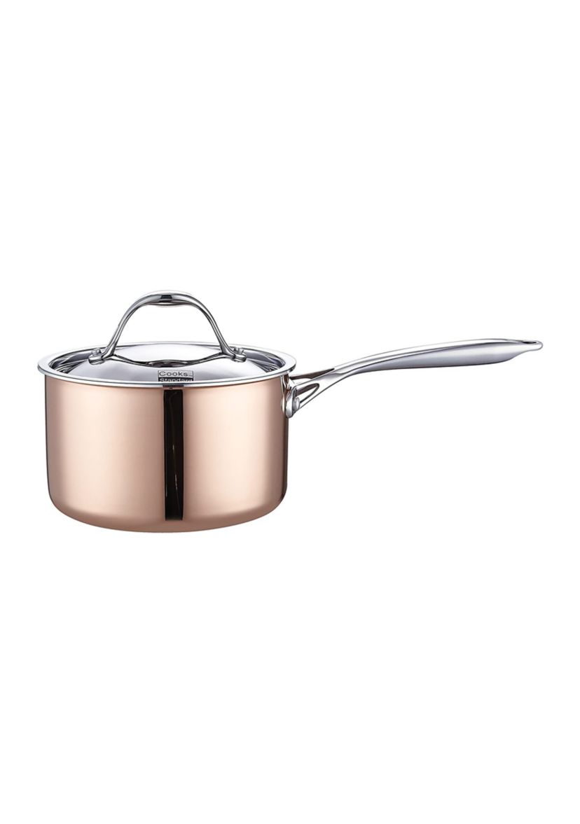 8-Piece Multi-Ply Clad Copper Cookware Set