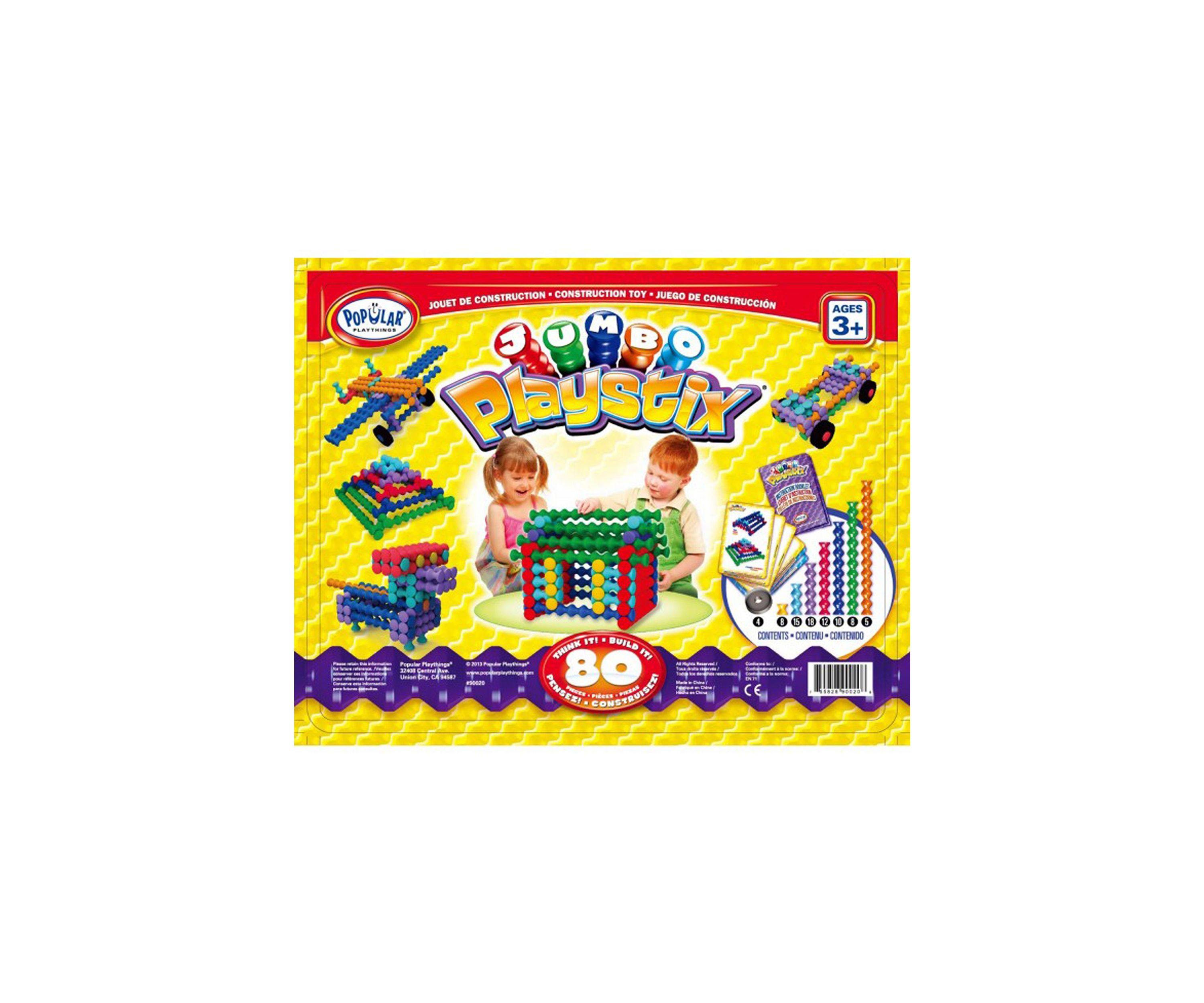Jumbo Playstix Set, 80 Pieces