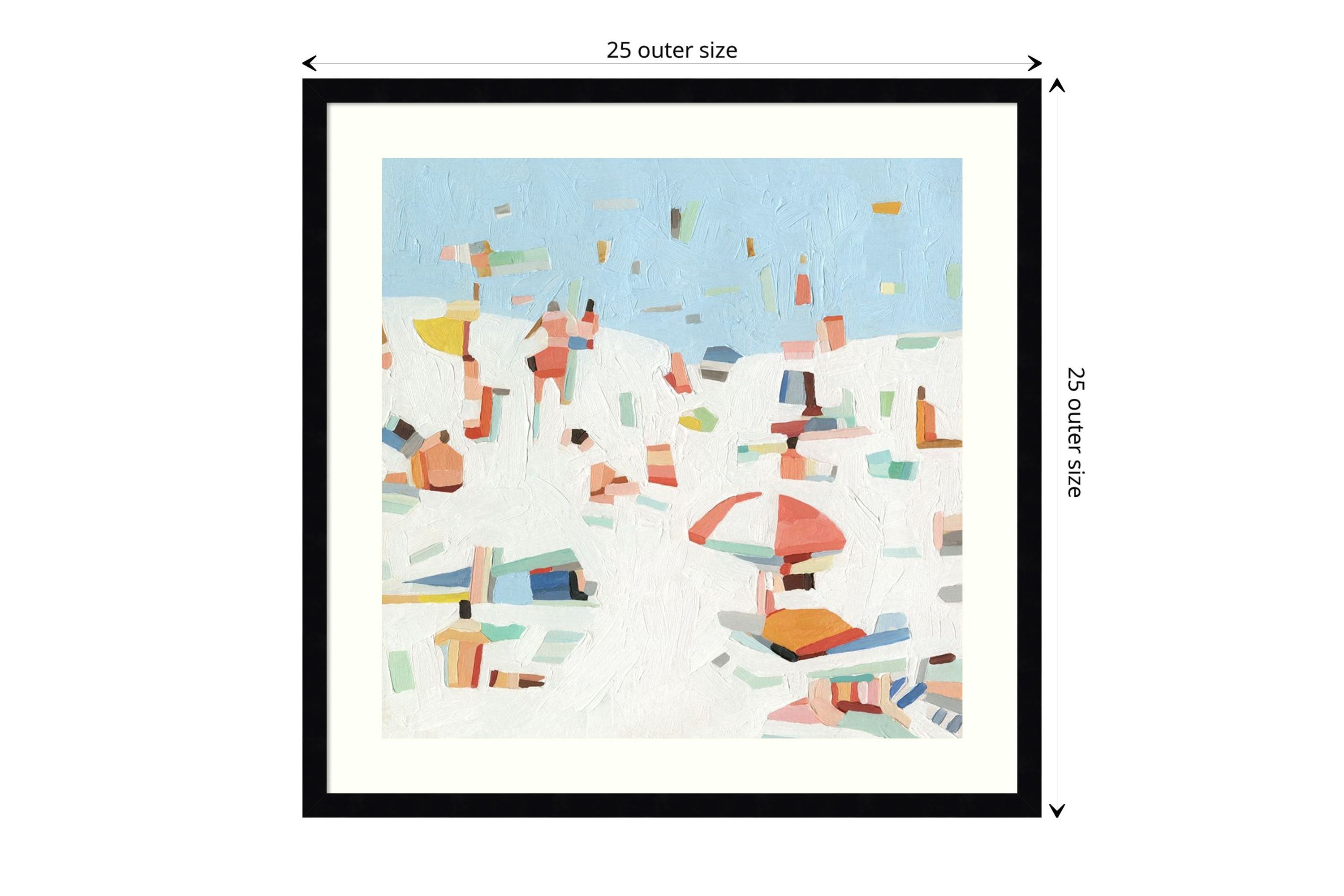 Summer Confetti III Framed Wall Art Print