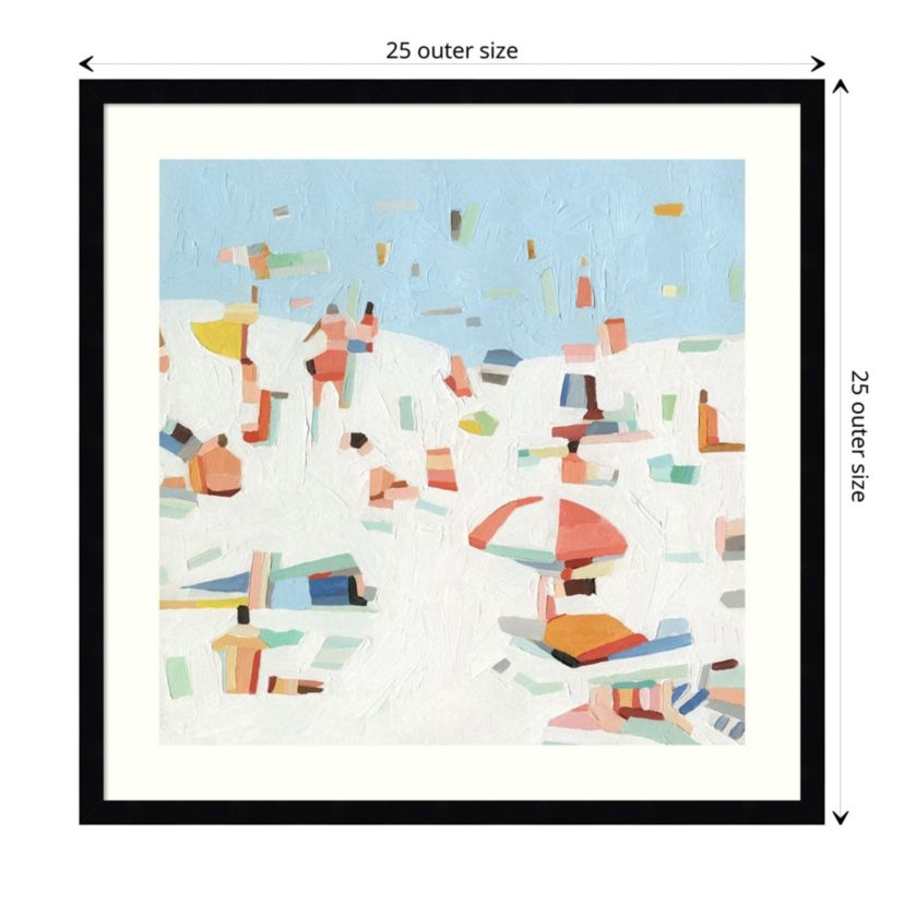 Summer Confetti III Framed Wall Art Print