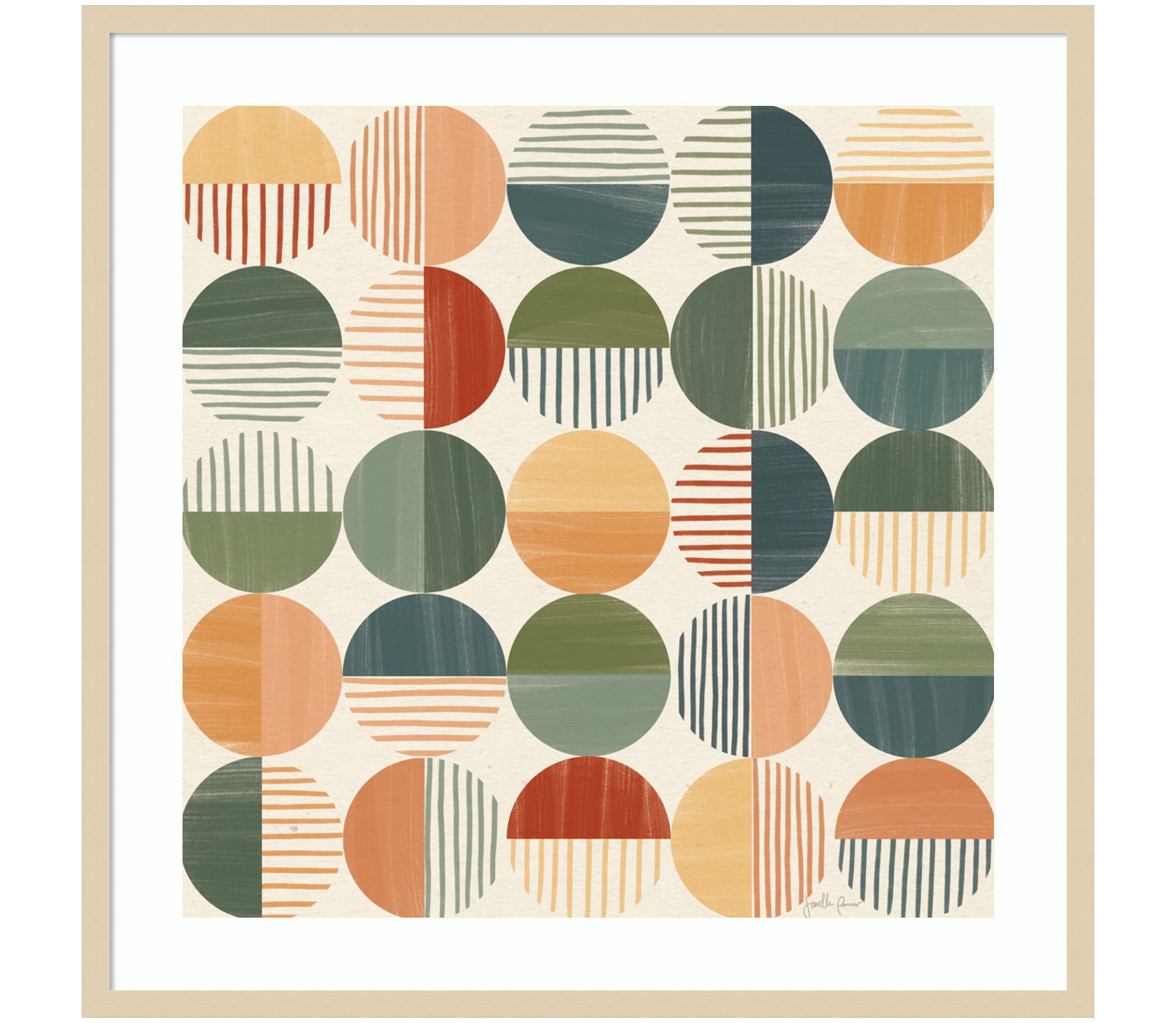 Born to Roam Pattern II by Janelle Penner Wood Framed Wall Art Print