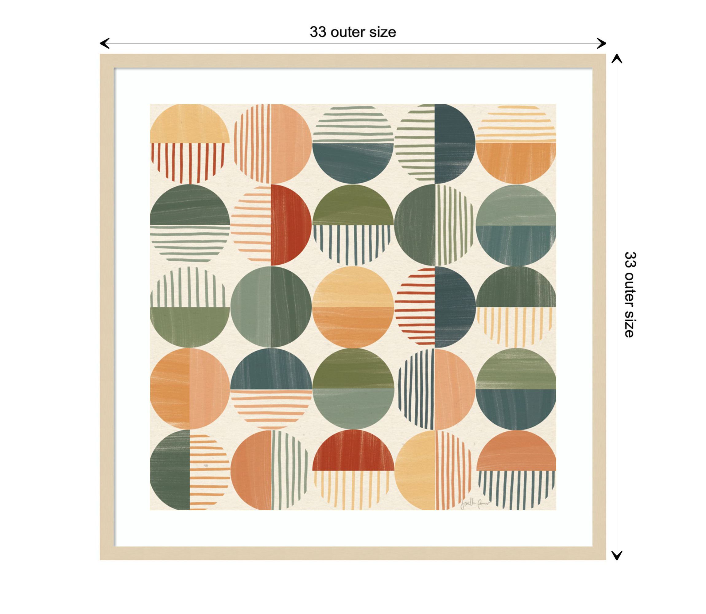 Born to Roam Pattern II by Janelle Penner Wood Framed Wall Art Print