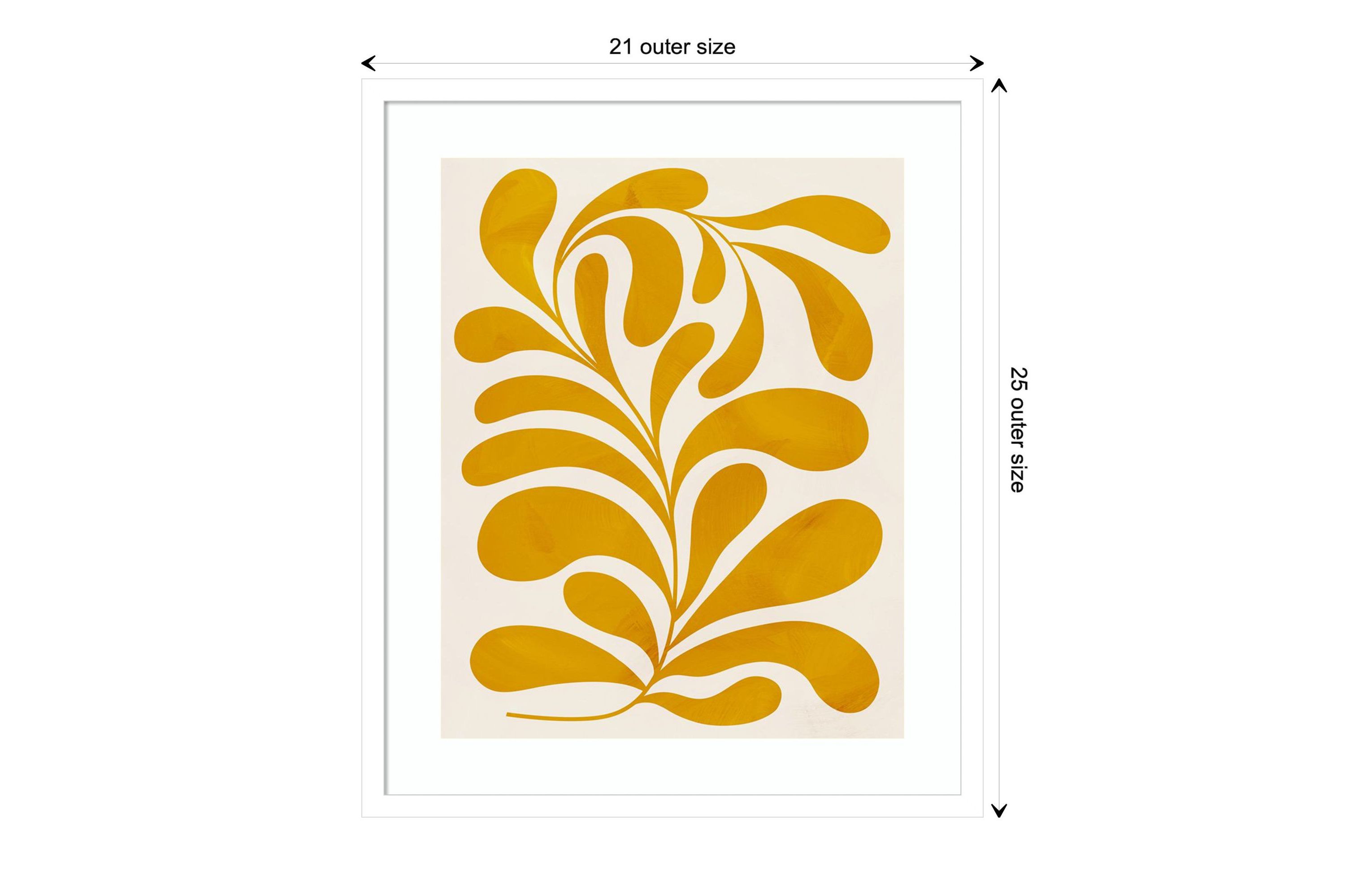 Goldenrod II by Grace Popp Wood Framed Wall Art Print