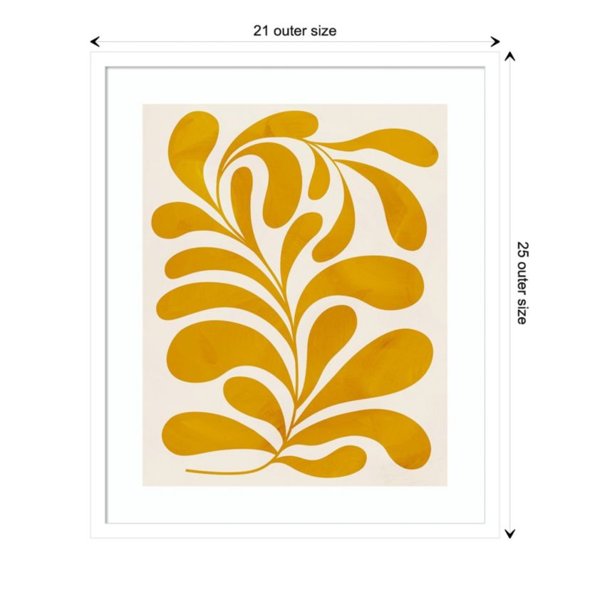 Goldenrod II by Grace Popp Wood Framed Wall Art Print