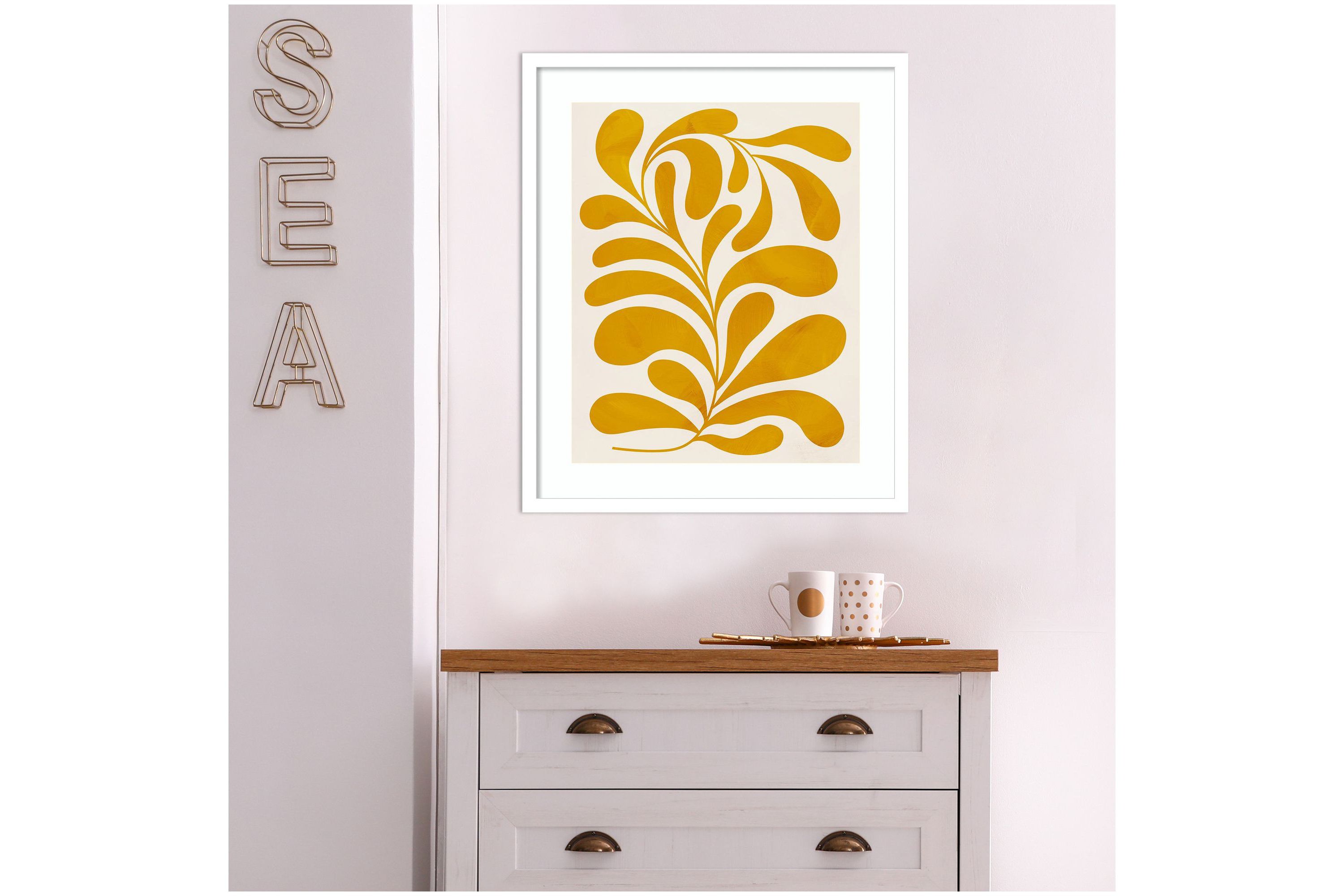 Goldenrod II by Grace Popp Wood Framed Wall Art Print