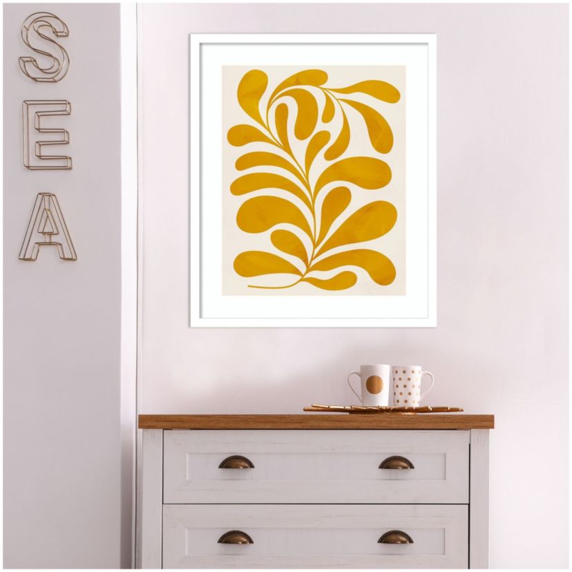 Goldenrod II by Grace Popp Wood Framed Wall Art Print