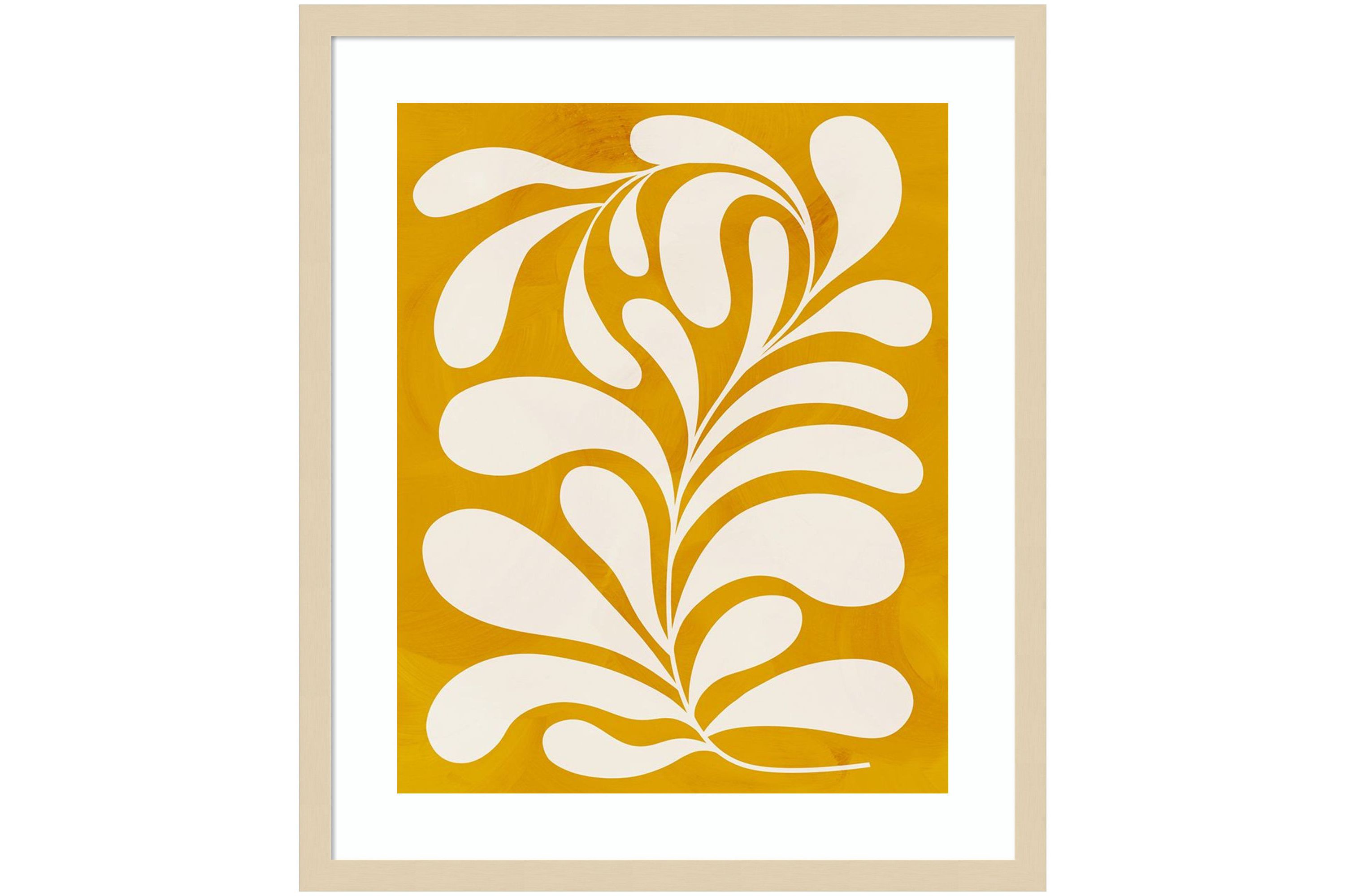 Goldenrod I by Grace Popp Wood Framed Wall Art Print