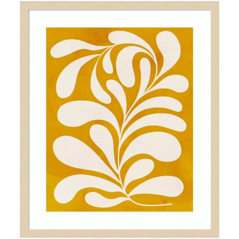 Goldenrod I by Grace Popp Wood Framed Wall Art Print
