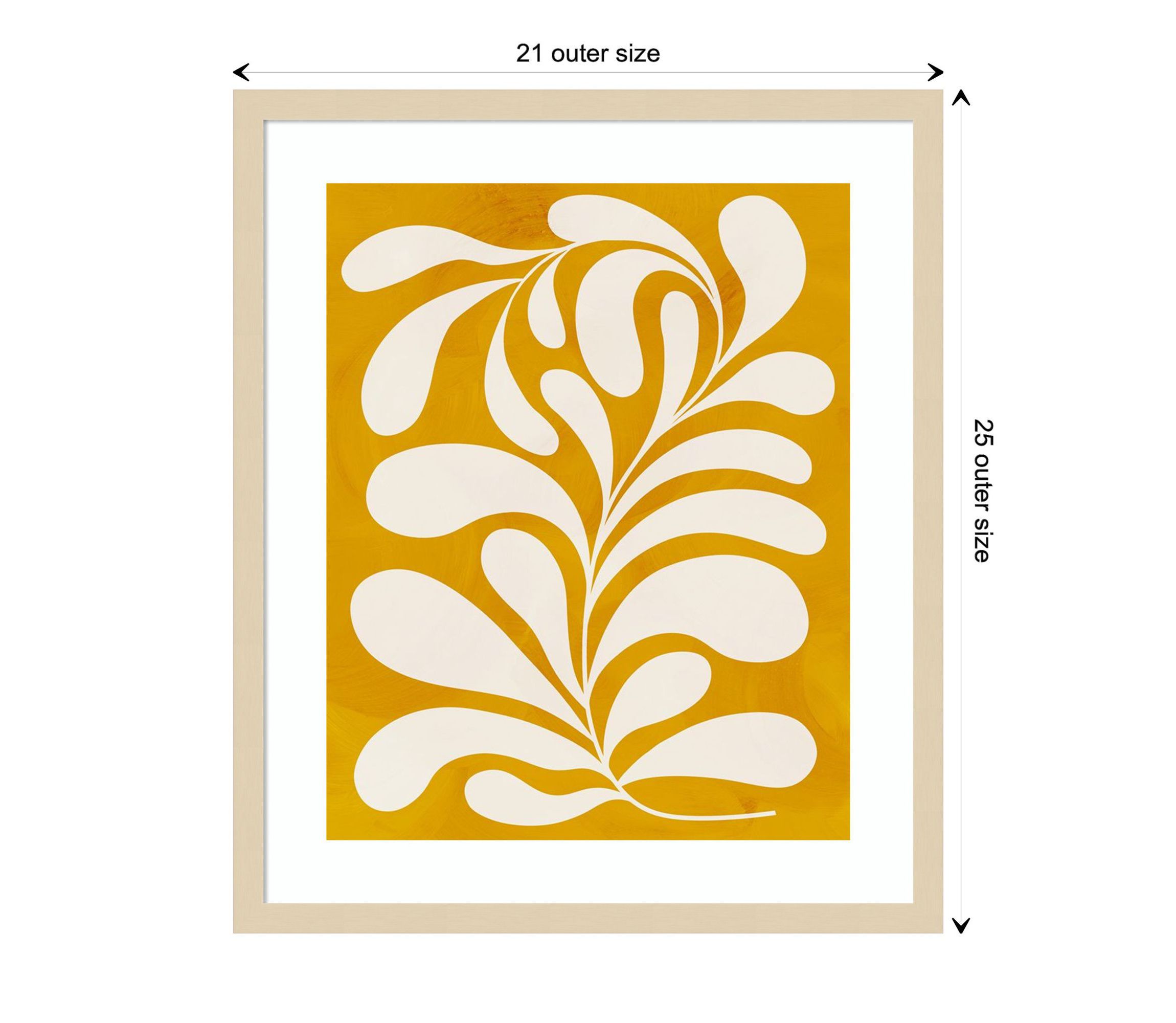 Goldenrod I by Grace Popp Wood Framed Wall Art Print