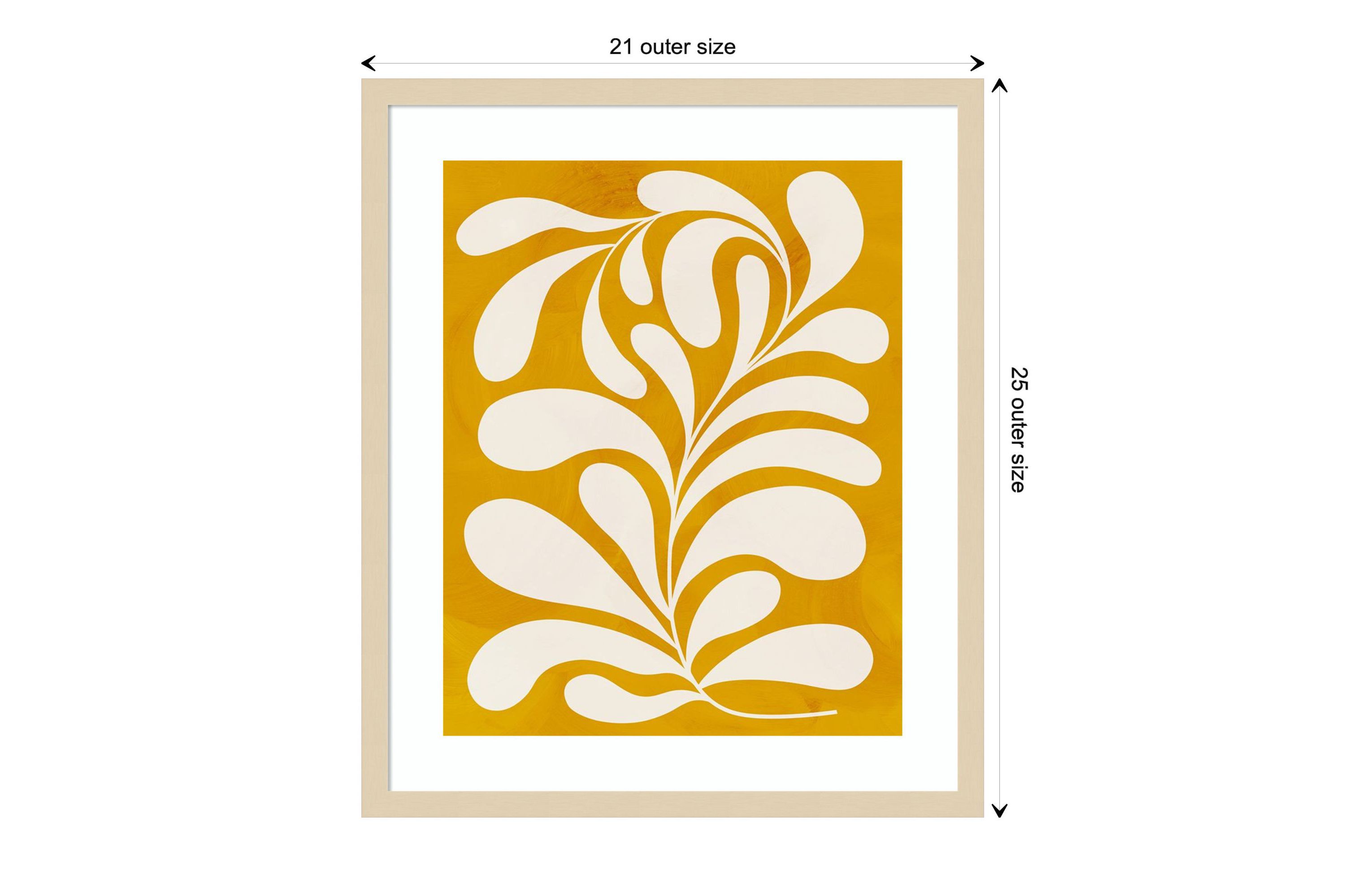 Goldenrod I by Grace Popp Wood Framed Wall Art Print