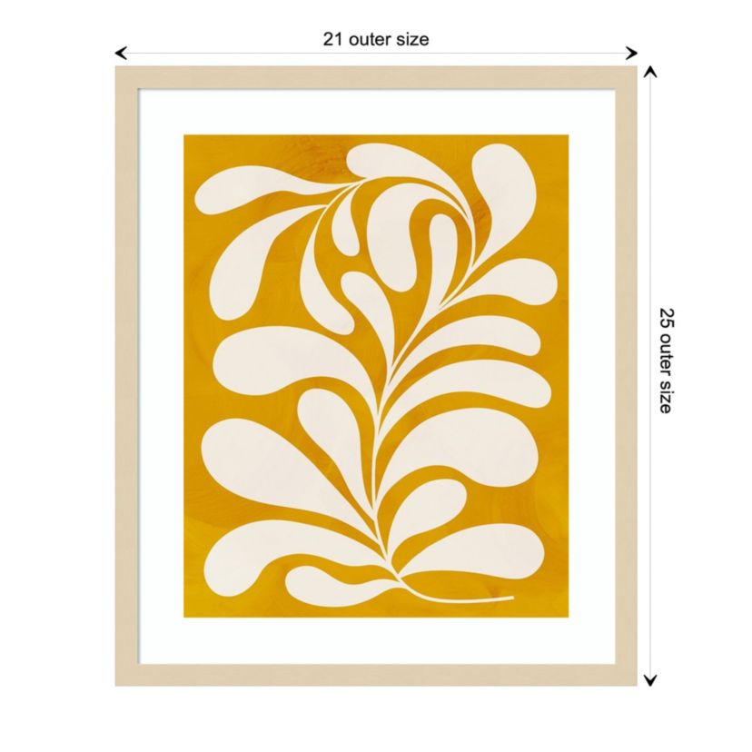 Goldenrod I by Grace Popp Wood Framed Wall Art Print