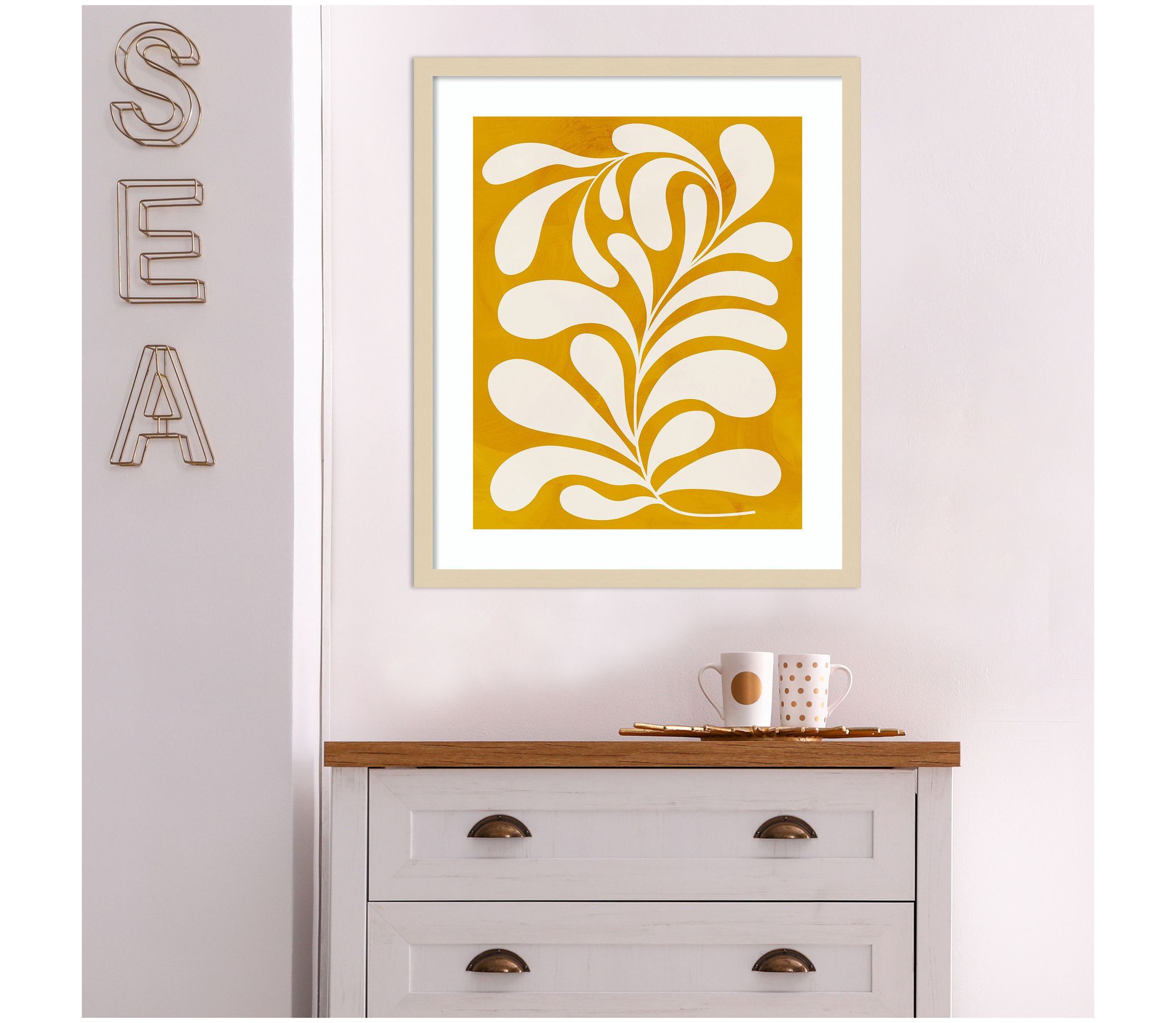 Goldenrod I by Grace Popp Wood Framed Wall Art Print
