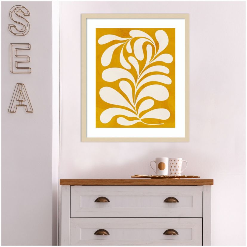 Goldenrod I by Grace Popp Wood Framed Wall Art Print