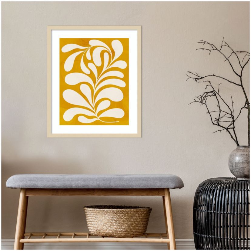 Goldenrod I by Grace Popp Wood Framed Wall Art Print