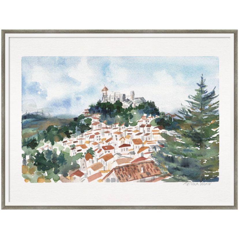 Casares Spain by Patricia Shaw Wood Framed Wall Art Print