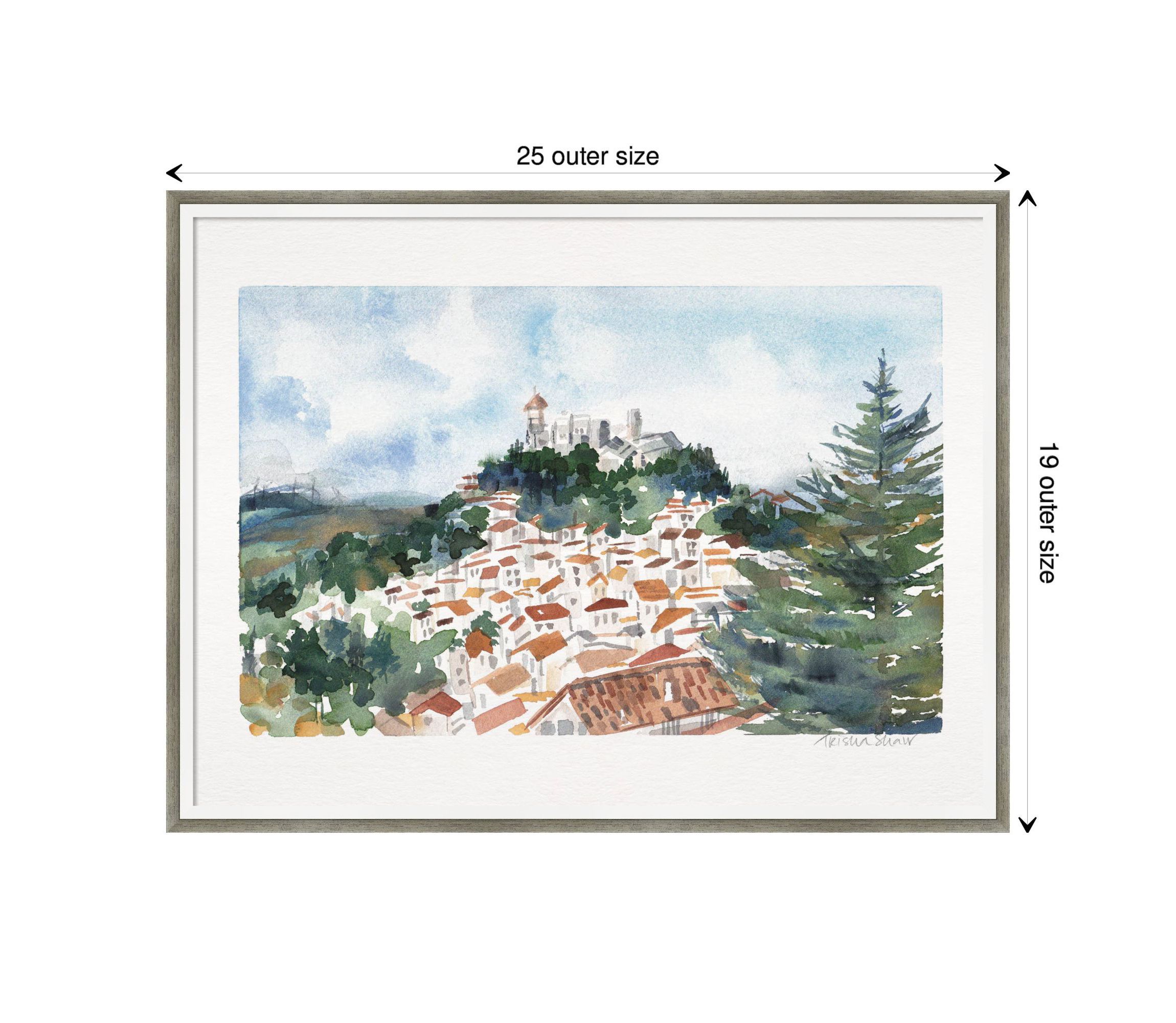 Casares Spain by Patricia Shaw Wood Framed Wall Art Print