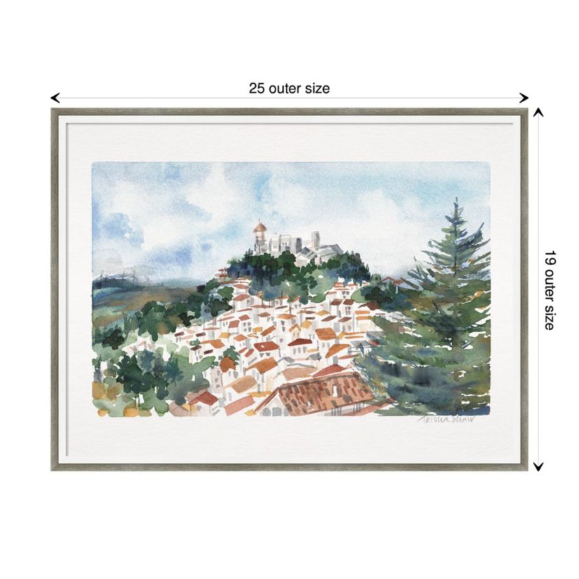 Casares Spain by Patricia Shaw Wood Framed Wall Art Print