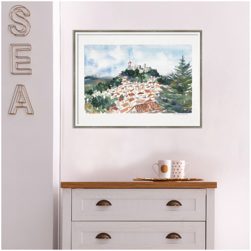 Casares Spain by Patricia Shaw Wood Framed Wall Art Print