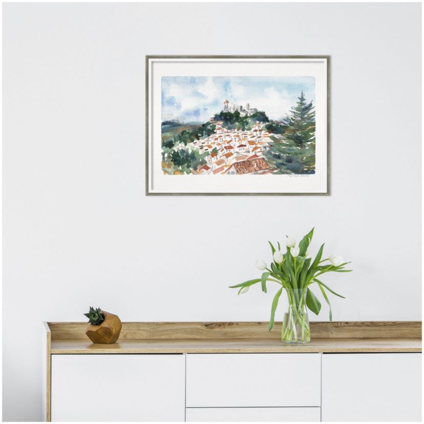Casares Spain by Patricia Shaw Wood Framed Wall Art Print