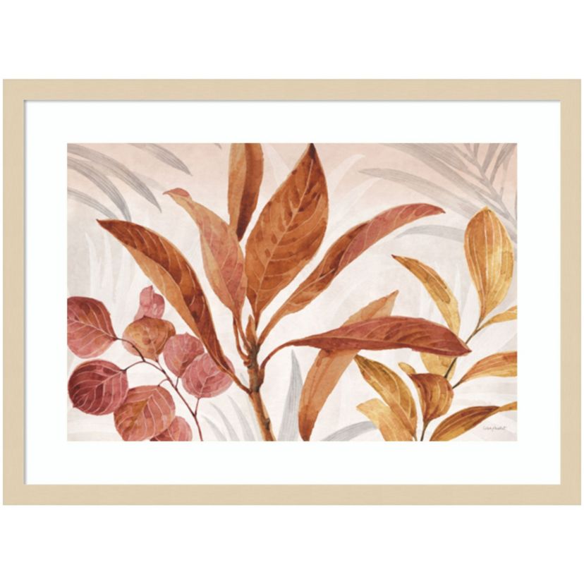 Leaves 01 by Lisa Audit Wood Framed Wall Art Print