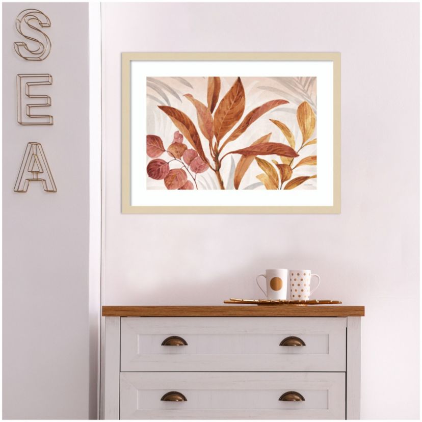 Leaves 01 by Lisa Audit Wood Framed Wall Art Print