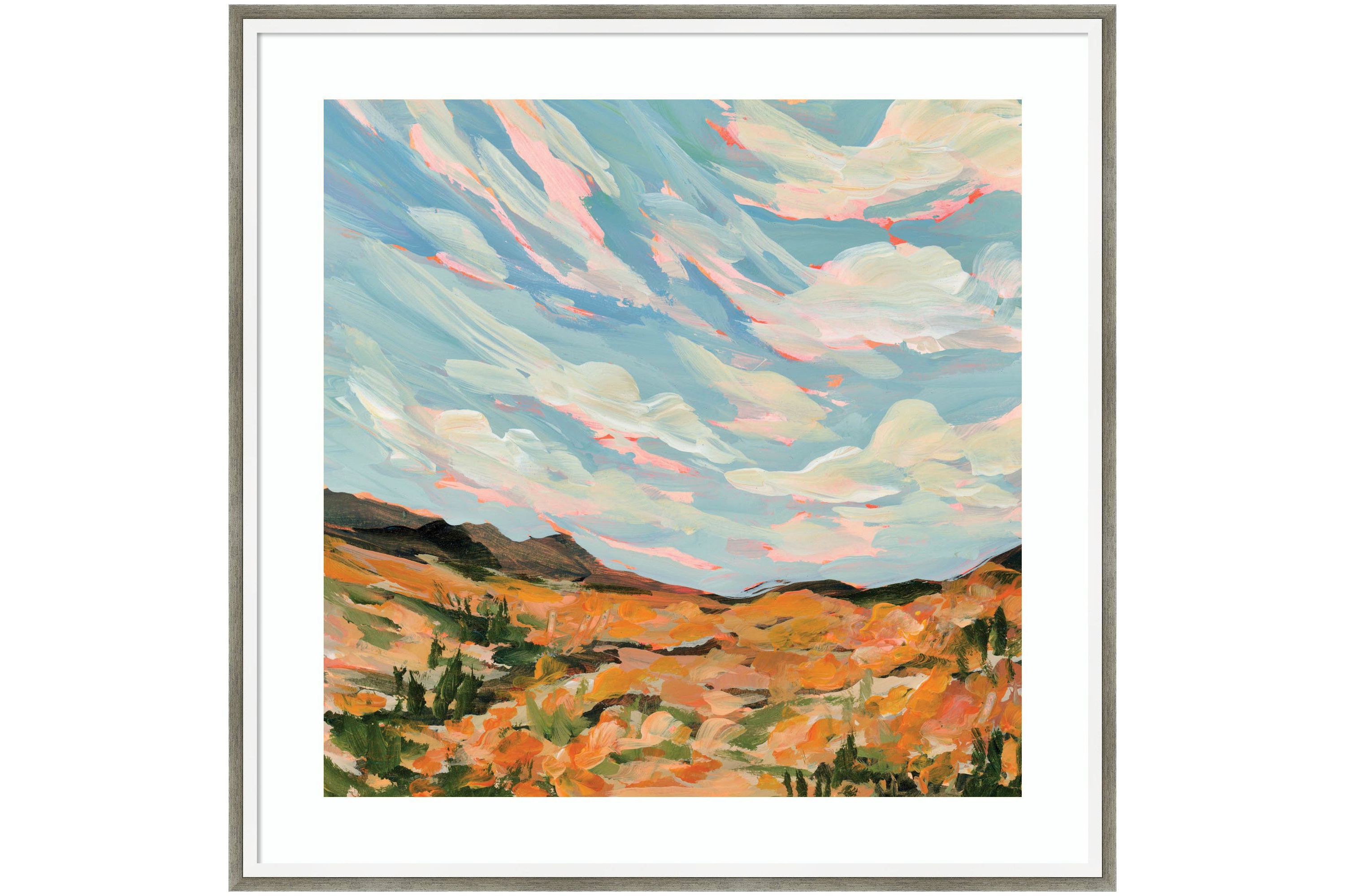 California by Emily Kenney Wood Framed Wall Art Print