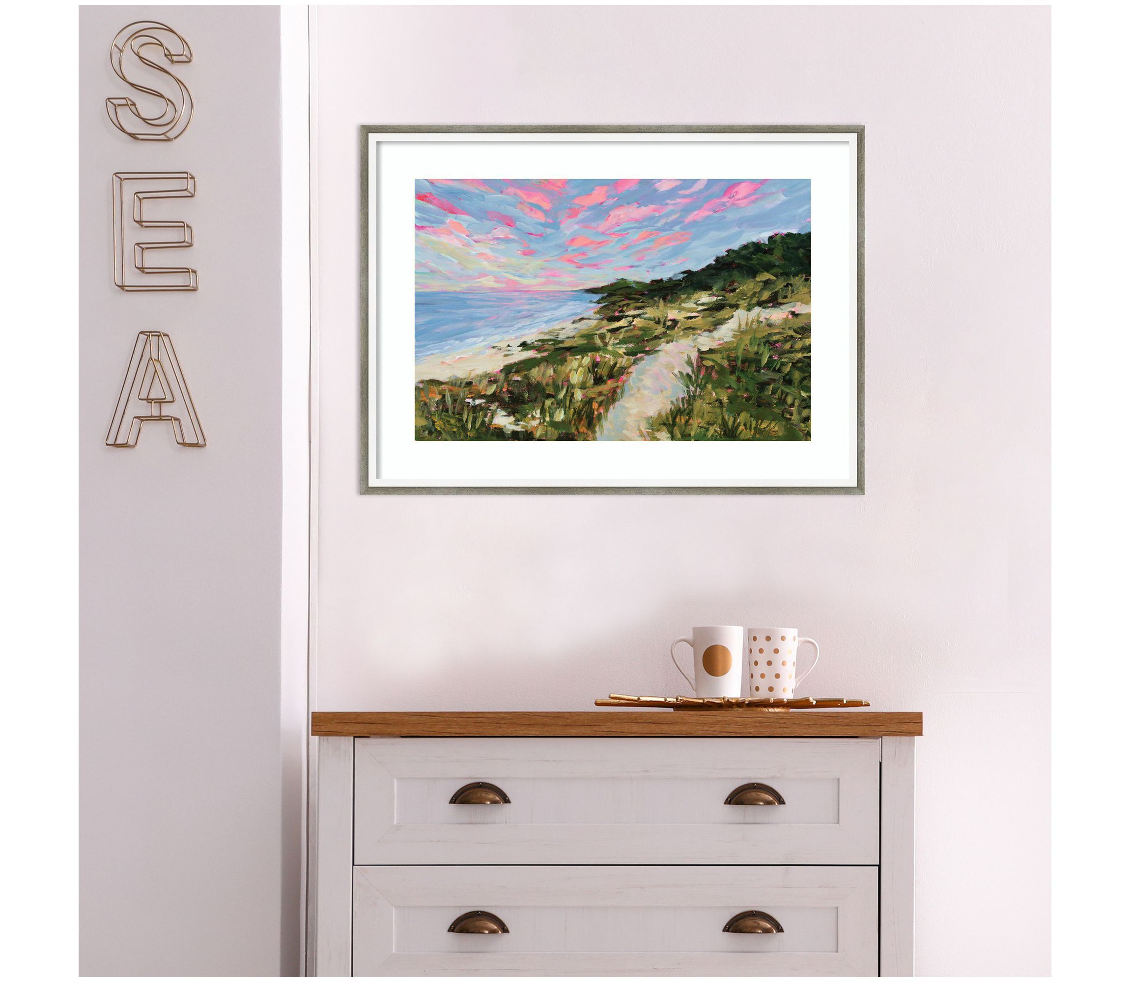 Traverse City by Emily Kenney Wood Framed Wall Art Print
