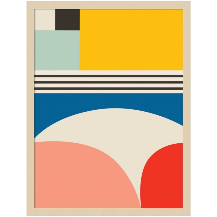 Mid Century Modern Pattern 2 by Rachel Lee Wood Framed Wall Art Print