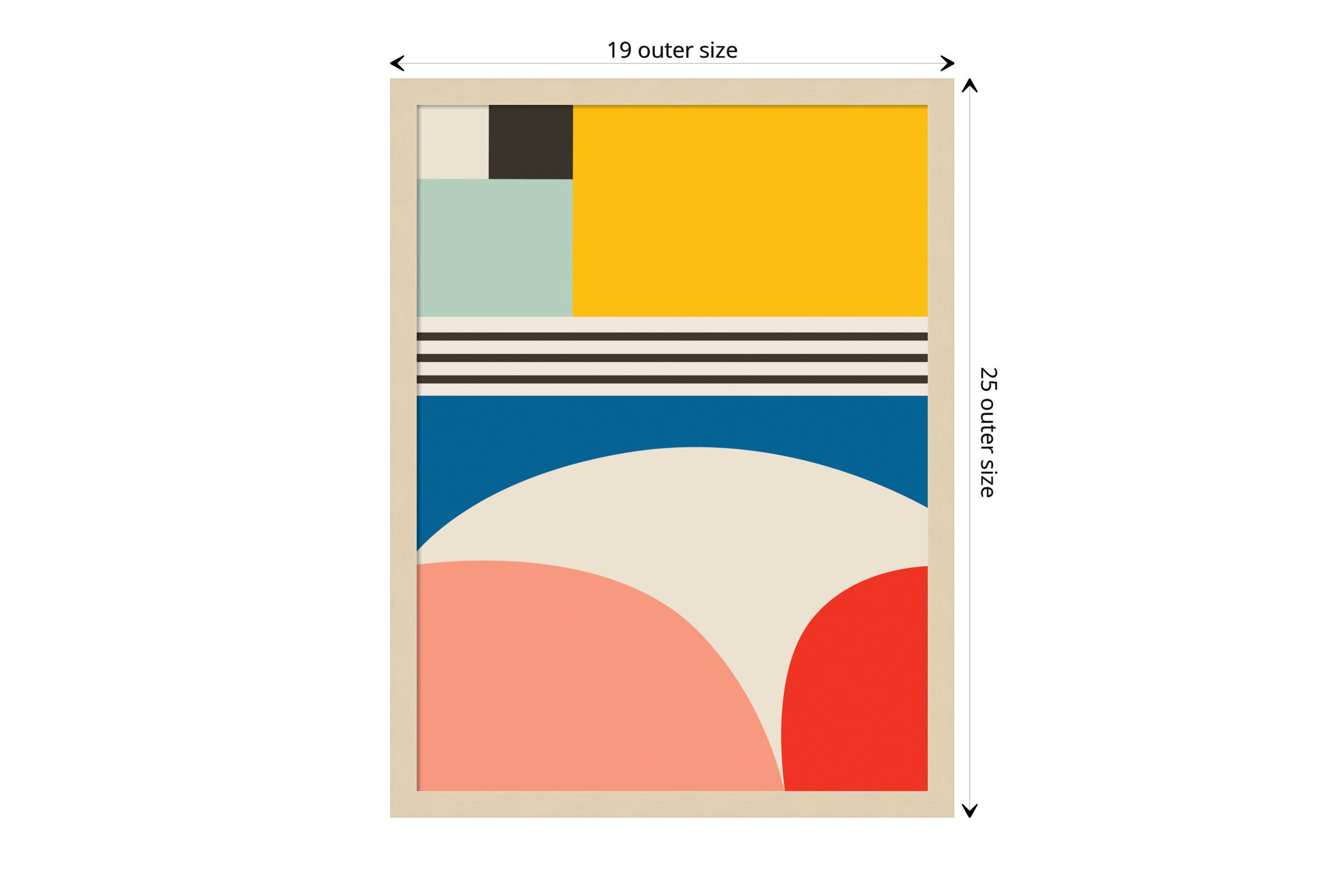Mid Century Modern Pattern 2 by Rachel Lee Wood Framed Wall Art Print